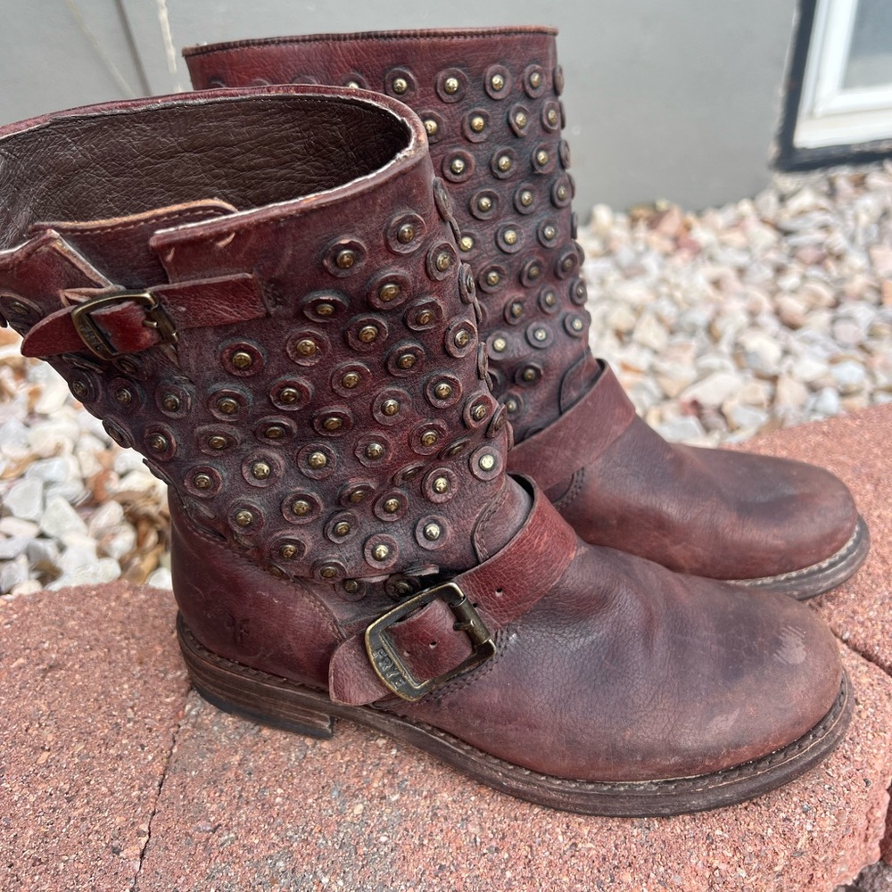 FRYE Jenna Leather Boots.